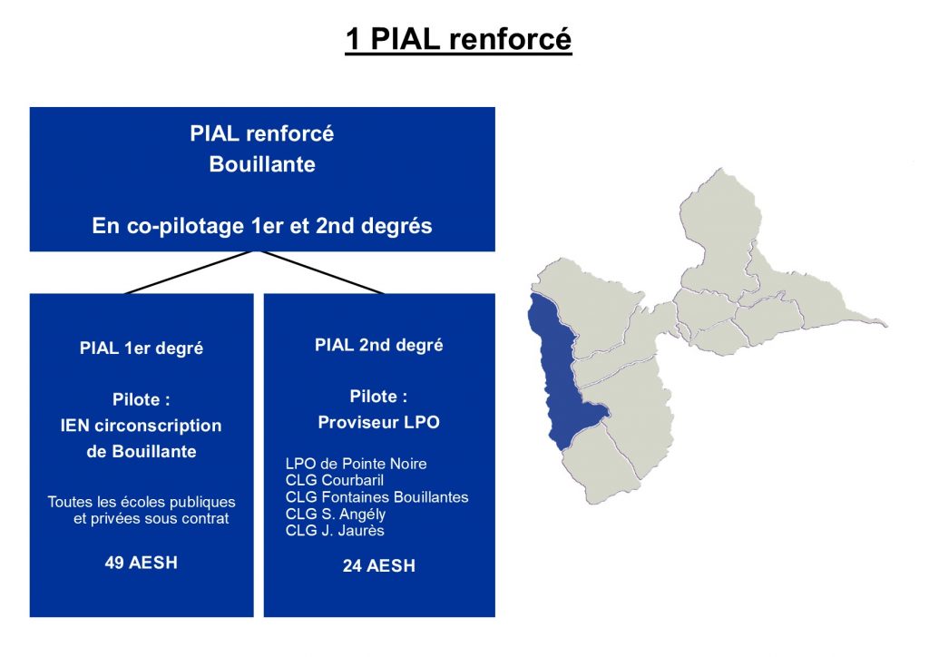 Cartographie des PIAL renforcés Rentrée 2021