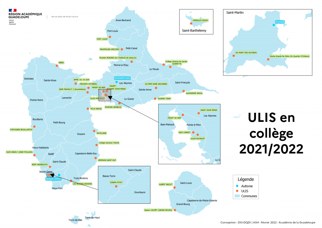 Cartographie ULIS collège 2021 2022
