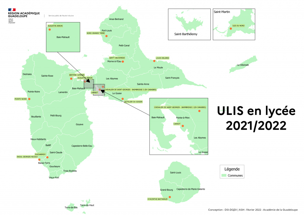 Cartographie ULIS Lycée 2021 2022