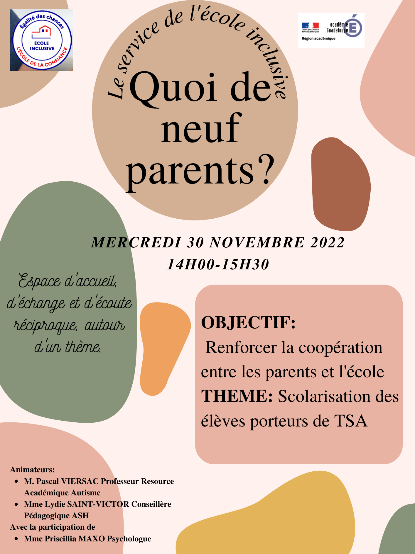 Quoi de neuf parents service de l cole inclusive